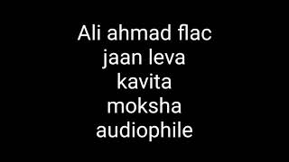 jaan leva by kavita (moksha) hq 5.1 lossless bollywood hindi flac song