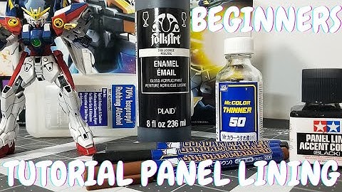 Tutorial: Panel Lining using TAMIYA PANEL LINE ACCENT COLOR & GUNDAM MARKERS amazing results!