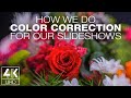 How we do color correction of photos for our 4K TV wallpaper slideshow