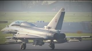 Typhoon Approach, Landing & Taxiing @ Bae Systems Warton Aerodrome 29/11/2016