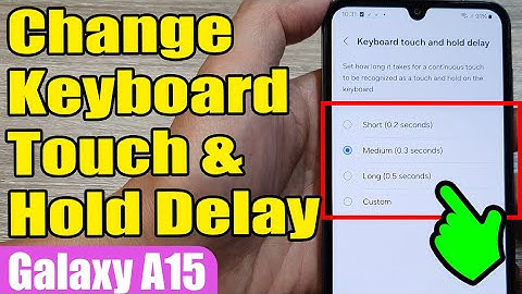 ⏳ How to Change Keyboard Touch & Hold Delay on Samsung Galaxy A15 📱 | Quick Guide