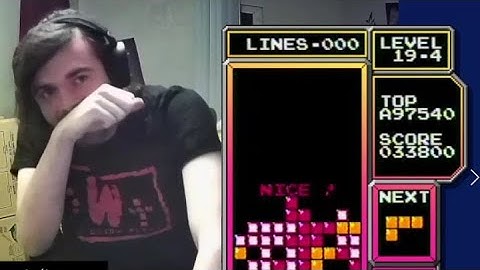 I finally cleared 19-4 b-type with DAS! - NES Tetris