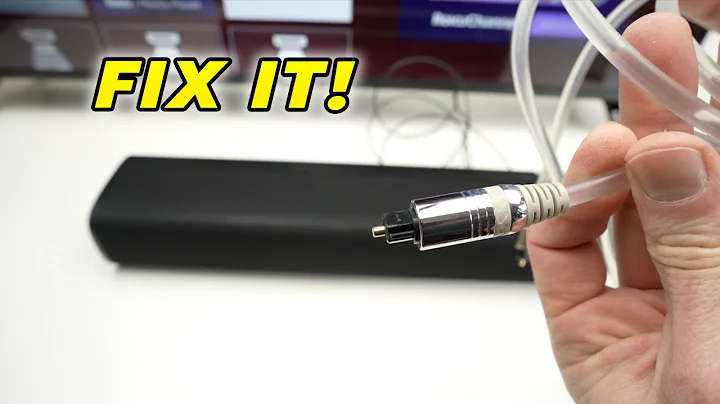 How to Fix your Sound Bar If Optical Cable Not Working