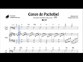 Canon de Pachelbel en D Partitura de Chelo & Fagot y Piano DÚO Sheet Music for Cello Fagot & Piano