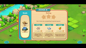 Merge Train Town #Station 81 get 3 stars