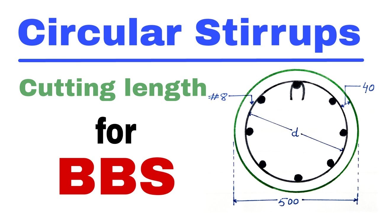 cutting length of 6 legged stirrups | 6 legged stirrups beam and column | -  YouTube