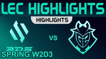BDS vs G2 Highlights LEC Spring Season W2D3 2023 Team BDS vs G2 Esports by Onivia