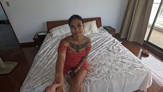 HOT TATTOO THAI LADY INVITE ME TO HER ROOM IN PATTAYA THAILAND 🇹🇭