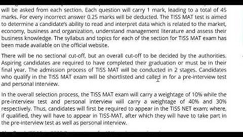 TISS to hold TISS-MAT after TISS NET 2020 to screen students for MBA programme,