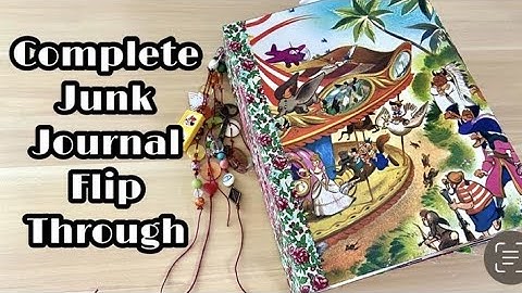 Complete Junk Journal Flip Through Video / Creative Journal Video / Vintage Journal