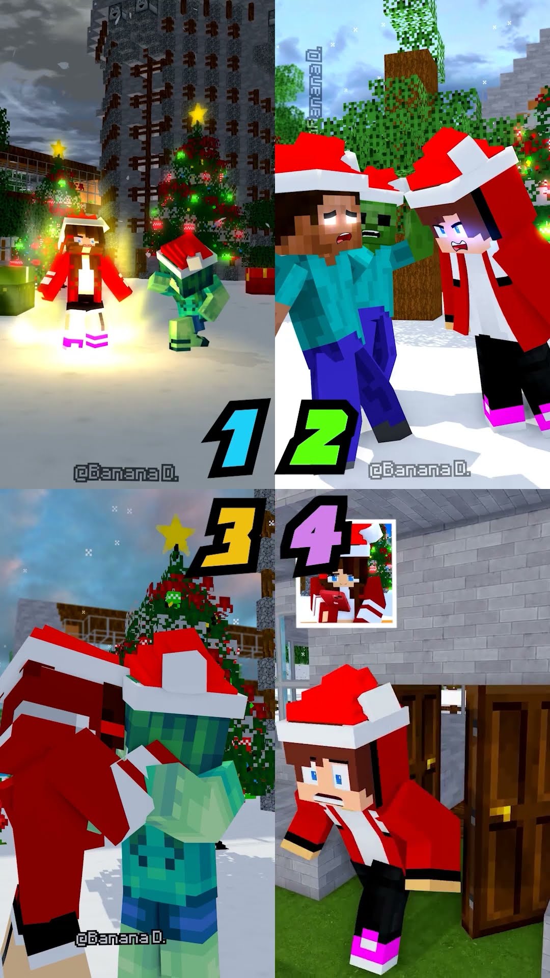 Minecraft Animation Christmas compilation