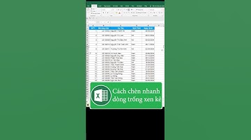 Chèn dòng trống xen kẽ chuyên nghiệp 🥰🥰🥰