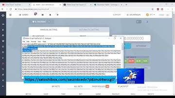 Bitsler script 14 BTC withdrawal proof,