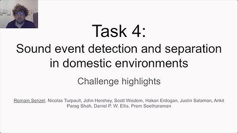 DCASE 2020 Workshop, Challenge Spotlight, Task 4