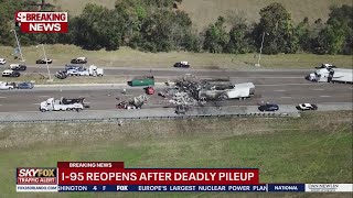 I-95 reopens after deadly pileup in Volusia County