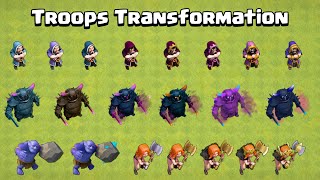 All Troops Transformation at every level | Clash of Clans screenshot 5