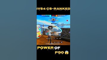 1VS4 😱 CS-RANKED P90🔥 Only  Clutch !!  #shorts  #gaming #trending