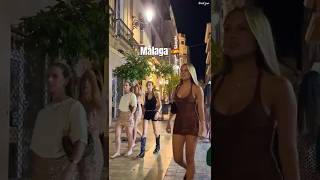 Cheerful summer nights in Malaga City Spain Costa del Sol 😊😮🇪🇸 #shorts #travel #trending