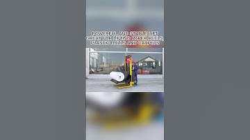 Semi electric paper roll stacker built for tube handling and stacking.