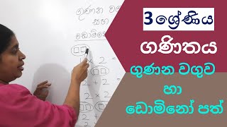 GRADE 3 MATHS | 3 ශ්‍රේණිය ගණිතය ගුණන වගුව සහා ඩොමිනෝ පත් - Jagathi Teacher screenshot 3