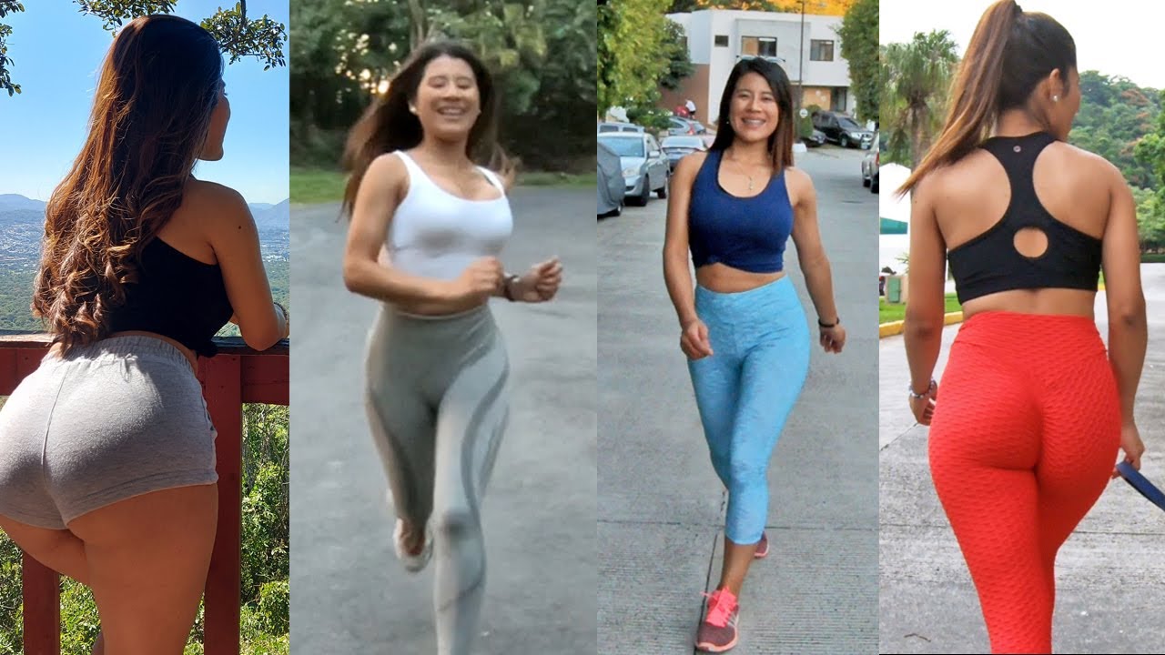 Latina Walking, Tight Yoga Pants Compilation 