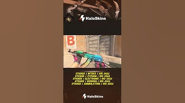 How to make a $5 AK-47 ICE COALED skin more unique  #cs2 #csgo #counterstrike #haloskins #cs2skins