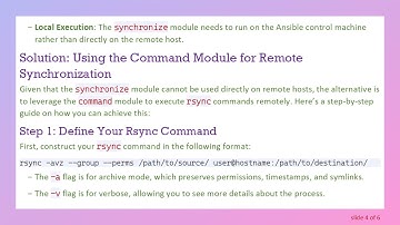 How to Use Ansible Synchronize for Local Rsync on the Same Host