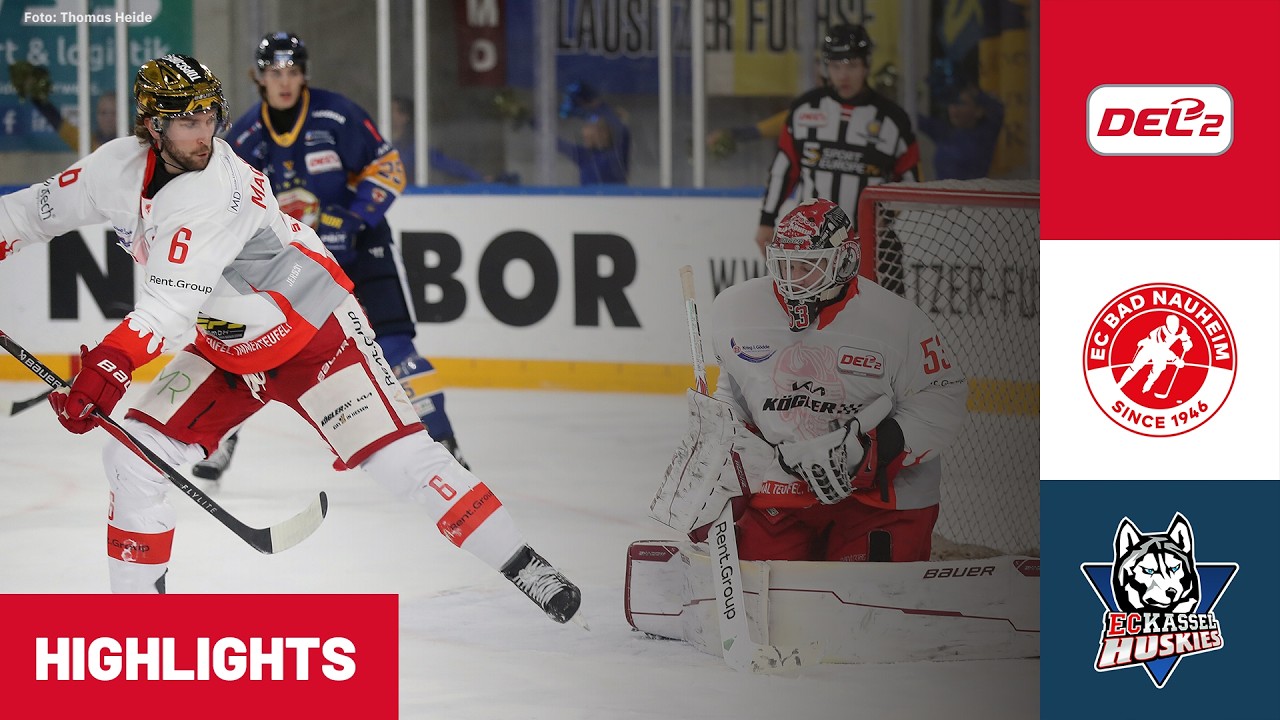 DEL2: EC Bad Nauheim vs EC Kassel Huskies | Highlights