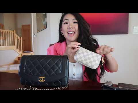 Comparing the small (9 inch), medium (10 inch) and large (11 inch) vintage Chanel  Diana flap bags. Which one is your favorite? Notice…