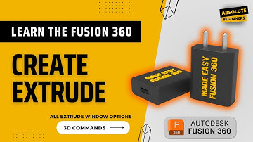 Mastering the Extrude Command in Fusion 360 | Fusion 360 Tutorial for Beginners | #fusion360