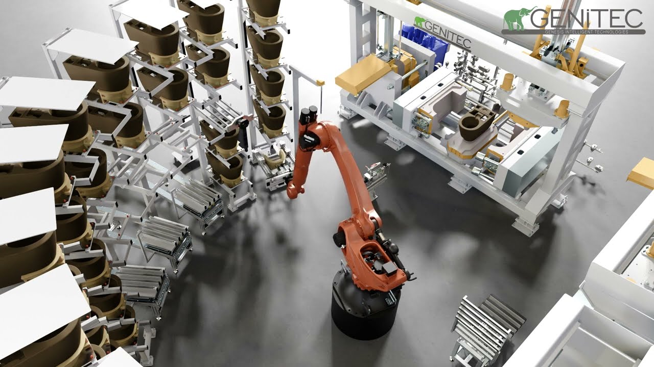 Genitec GHC 1055 – Stick-on-Rim WC Casting Machine Overview