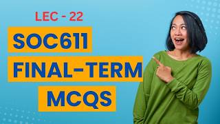 SOC611 Final Term MCQs | Lesson 22 | Criminology | #soc611 #finalterm