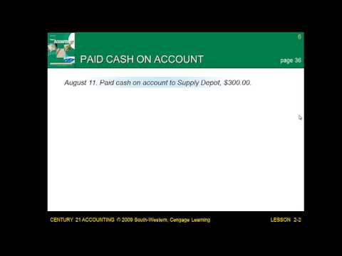 Accounting I Chapter 2