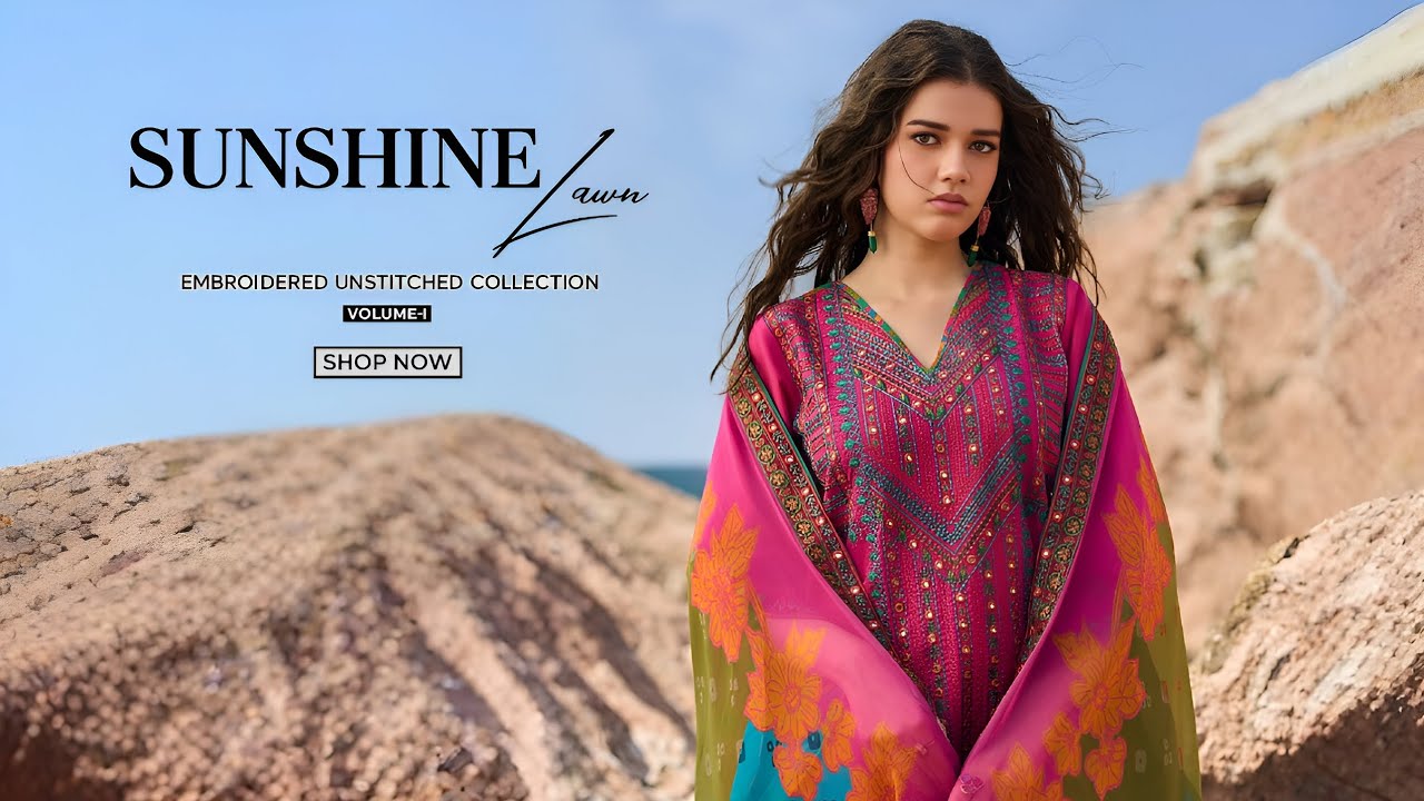 Charizma Sunshine Lawn Collection 2026 | Charizma Unstitched Embroidered Summer Lawn Collection'26