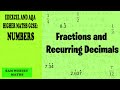 Edexcel & AQA Higher GCSE Maths: Fractions and Recurring Decimals