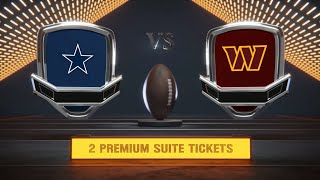 NFLinc.org / Christmas Day Giveaway / 2 Premium Suite Tickets / Cowboys vs Commanders / Food &amp; Drink