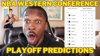 Here Are My NBA Western Conference PLAYOFF Predictions!!! 🏆🏀🔥