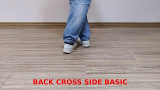 Bachata Side Basic (basic 2) with Back Cross
