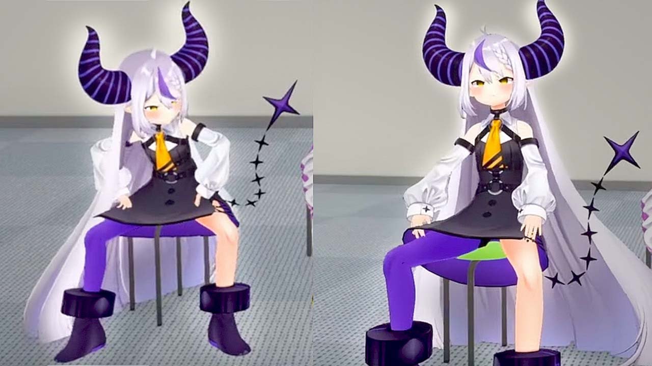 Laplus Sits Like An Old Man 【Hololive】
