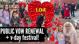 WE RENEWED OUR VOWS!! | Once Upon a Valentine festival in St. Charles, Missouri