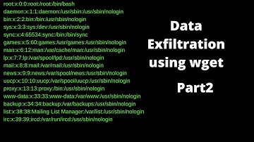 data exfiltration using wget