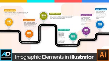 Infographic Elements Design template 016 | Infographic Illustrator Adobe Illustrator Tutorial
