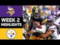 Vikings vs. Steelers | NFL Week 2 Game Highlights