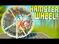 I Weaponized a Giant Hamster Wheel! - Scrap Mechanic Gameplay