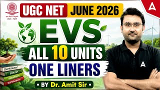UGC NET Environmental Science Marathon Class | UGC NET EVS Paper 2 One Liner Questions By Amit Sir