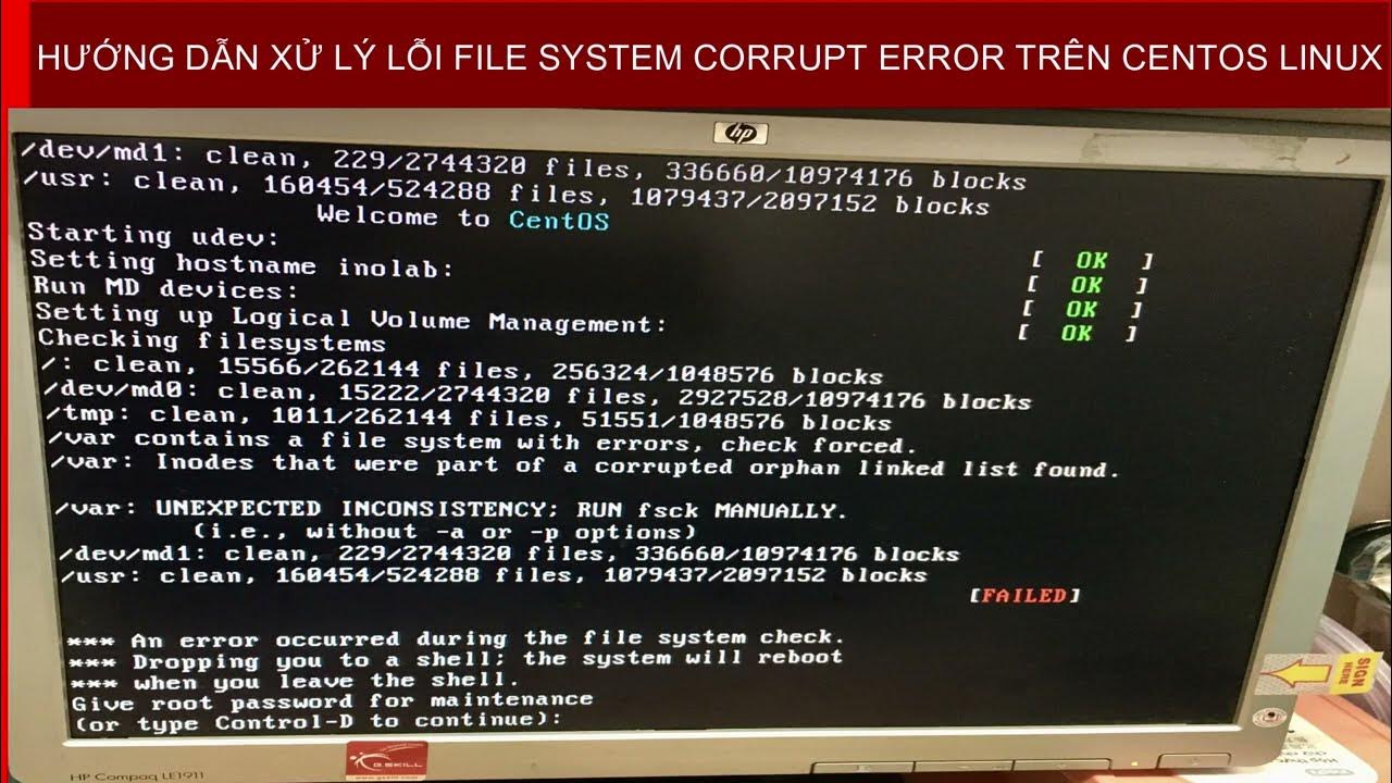 Corrupted error code