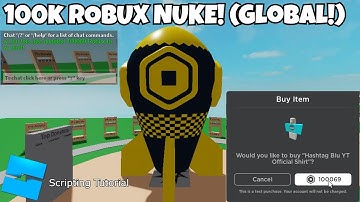 How To Create A 100K ROBUX DONATION NUKE (GLOBAL!!!) -  Roblox Studio