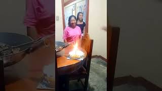 Surprise! Home made birthday cake by the girls|60th birthday