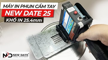 Máy in date cầm tay 25.4mm in Date, Code, Mã vạch, Mã QR, Logo khổ lớn