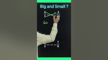 Big and Small Fraction | Fractions | #tricks #shorts #maths #short #youtubeshorts #katarsingh #cbse
